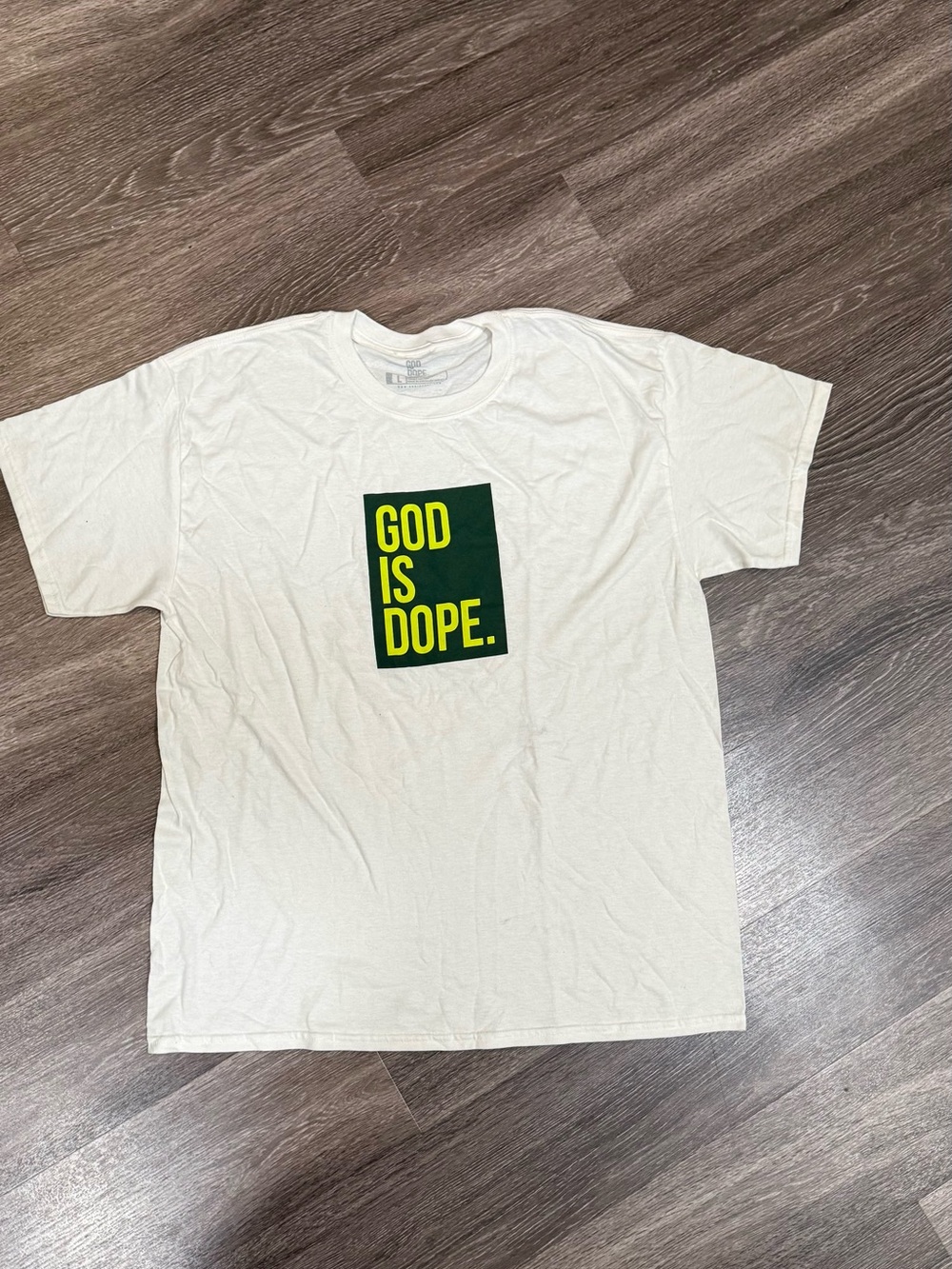God Is Dope Short Sleeve Tee - White